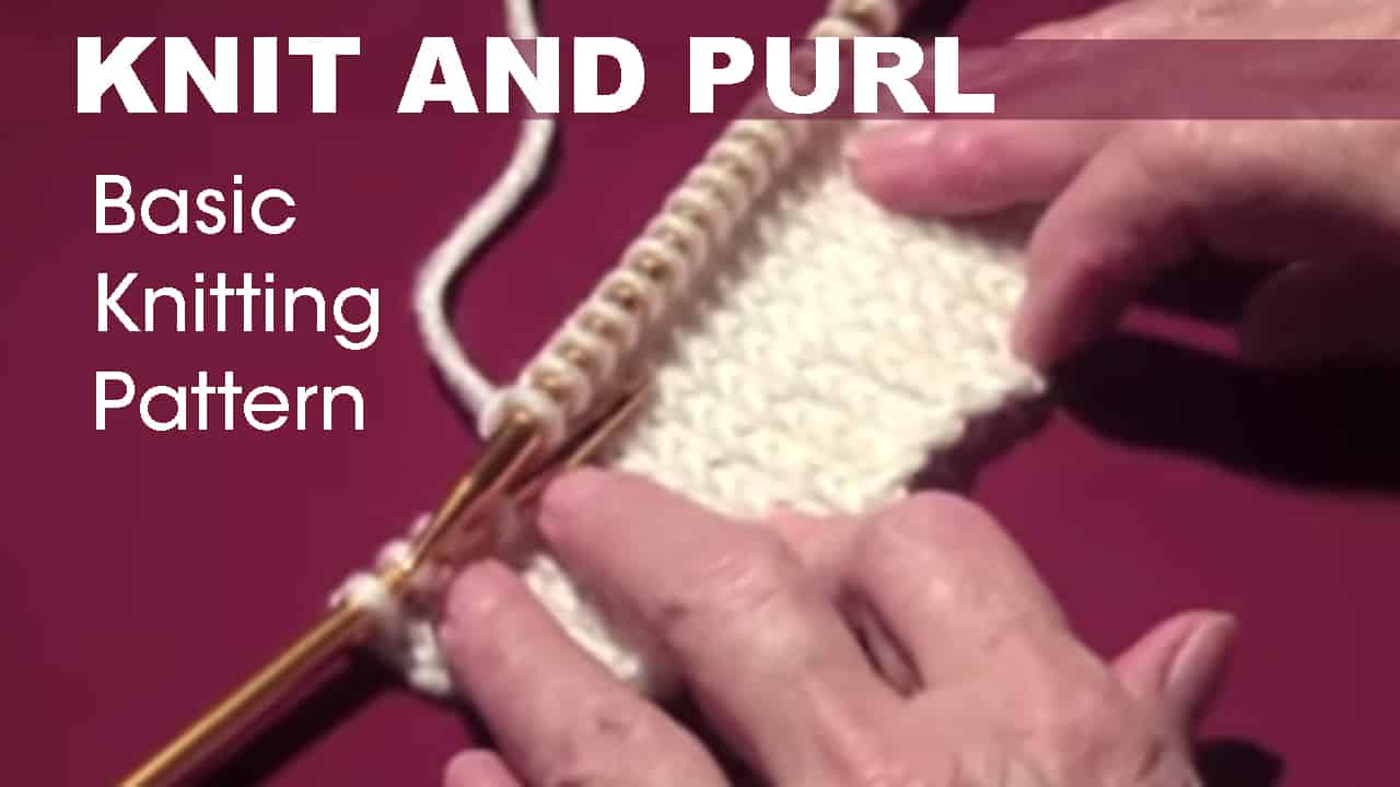 Knitting Straight Stitch: Knit and Purl