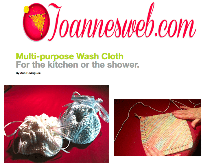 Knitted Wash Cloth Instructions and Video- FREE