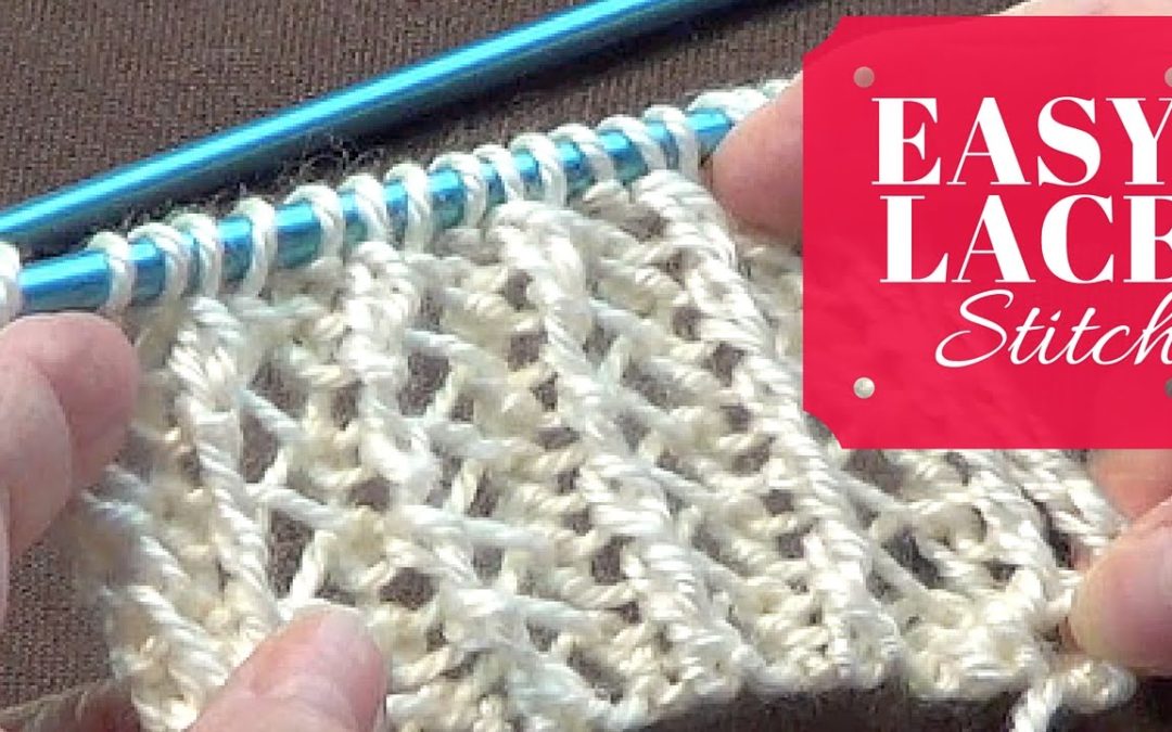 Easy Lace Stitch | One Row Repeat