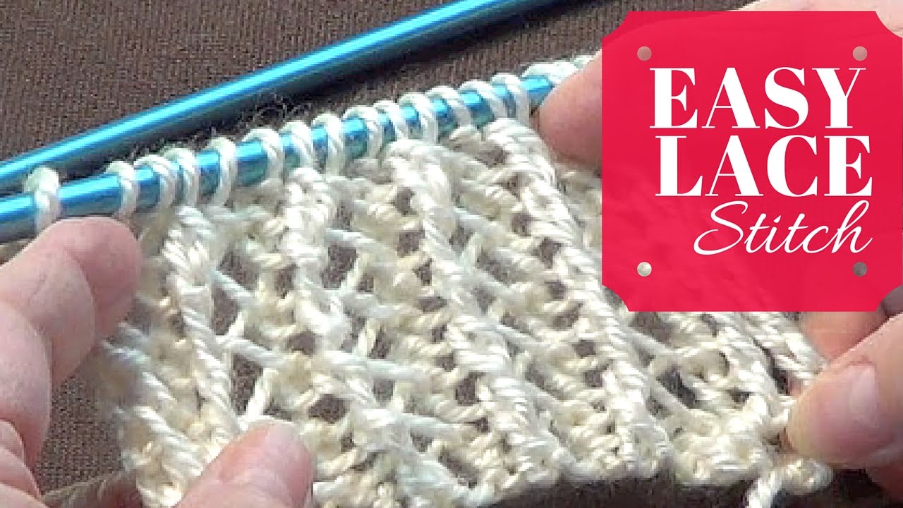 easy lace stitch knitting