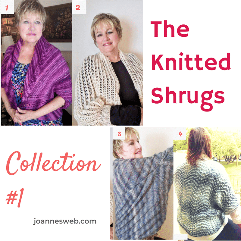 The Knitted Shrugs Collection #1 - Instant PDF Download Instructions