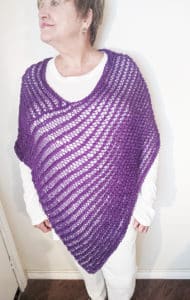 One Piece Knitted Poncho