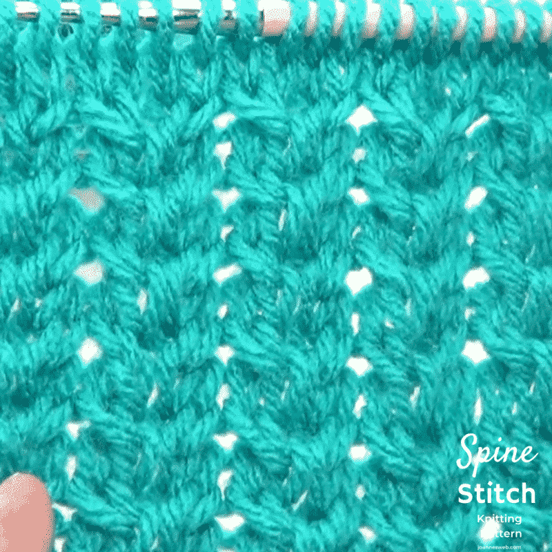 Spine Stitch Knitting Pattern
