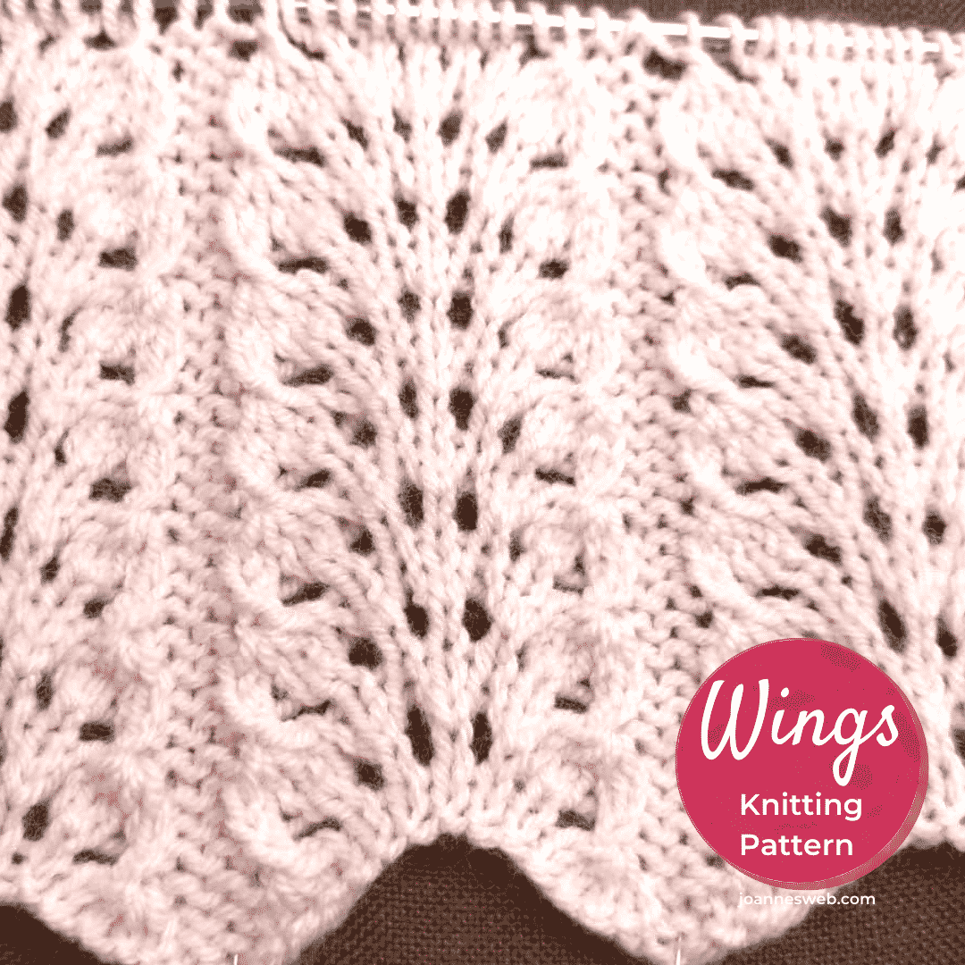 Wings Knitting Stitch Pattern