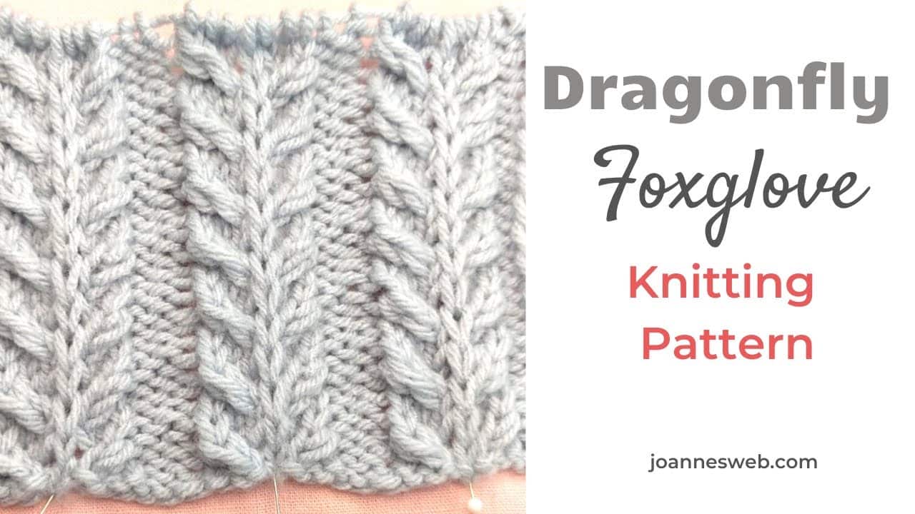 Foxglove Knitting Pattern Dragonfly