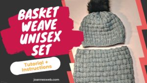Unisex Basket Weave Knitting Set